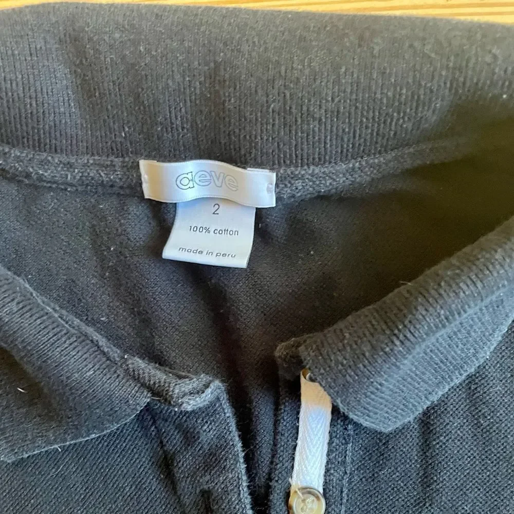 Aeve cotton pique skinny polo. Size 2. - Picture 4 of 9